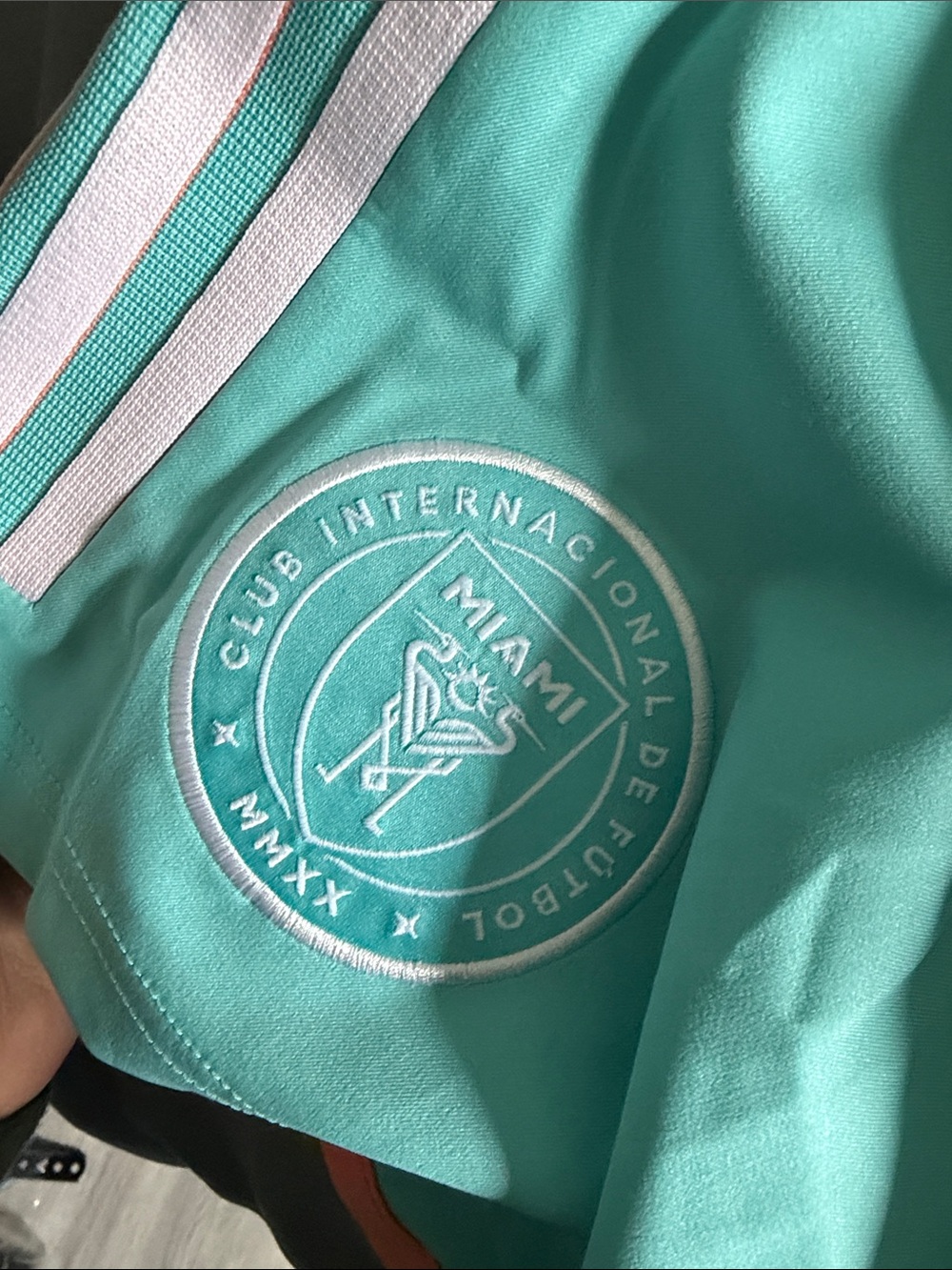 Authentic Adidas 2024 Inter Miami Green Athletic Shorts Limited Edition - Picture 3 of 3
